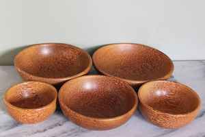 ชามไม้ธรรมชาติ คุณภาพพรีเมียม งานฝีมือตกแต่งอย่างประณีต ยั่งยืน ออร์แกนิค เหมาะสำหรับเสิร์ฟของว่าง ผลไม้ สลัด - Product Image 3