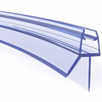 Custom Waterdichte Douchestrips Pvc Glas Douchedeur Bodem Afdichting Strip