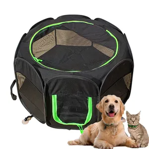Exercise Play Dog Tent Dog Cage Up Bag Removable Zipper Top Dog Cage Foldable