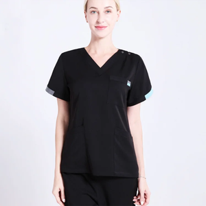 Prix usine couleur claire pour hommes et femmes ensembles d'uniformes de gommages médicaux nutritionniste Vietnam laboratoire ensembles de gommages médicaux - Product Image 3
