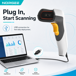 Scanner POS NG310OEM per Lotterie, Scanner Barcode Cablato USB Portatile Robusto con Ampio Campo Visivo, Lettore QR 2D ad Alta Velocità 60fps - Disponibile - Product Image 4