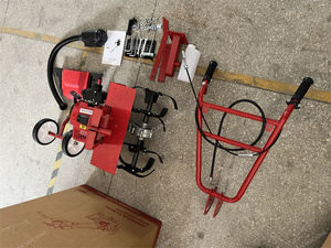 Mini Motocultor Agrícola de Ruedas con Motor de Gasolina, Usado, para Desmalezar y Cavar Zanjas - Product Image 6