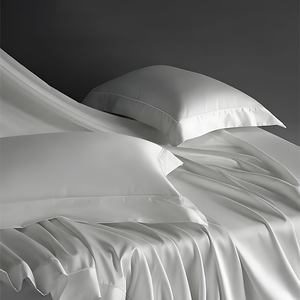 Wholesale Modern Cotton Bedding Sheets Luxury Bedding <b>White</b> Queen <b>King</b> <b>Size</b> Plush Soft Bedspread for Home Decor - Product Image 2