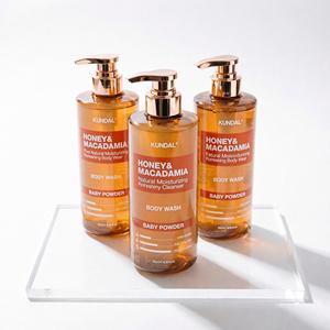 KUNDAL <b>Honey</b> & Macadamia Body Wash 500ml Natural Moisturizing Baby Powder Scent - Product Image 1