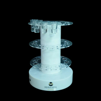 Présentoir rotatif lumineux à LED en acrylique écologique pour verres à shot, idéal pour la publicité