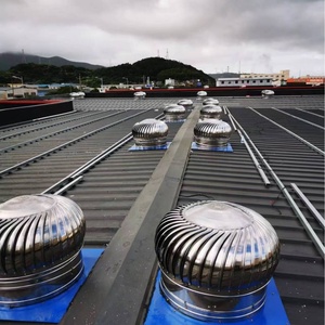 Ventilador de Extracción de Techo de Acero Inoxidable de Alta Eficiencia con Personalización OEM, Sistema de Ventilación con Turbina Eólica sin Motor - Product Image 6