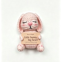 Peluche Lapin au Crochet Kawaii, Poupées Animaux au Crochet Positives, Cadeaux d'Appréciation pour Enseignants, Cadeaux de Rentrée Scolaire, Cadeaux pour Grande Sœur