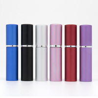 Botol semprot Atomizer parfum isi ulang, botol semprot parfum aluminium 10ml isi ulang