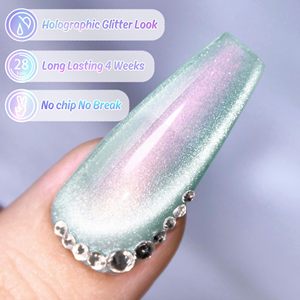 Esmalte de Uñas en Gel Efecto Ojo de Gato de Larga Duración, Esmalte de Uñas Magnético Holográfico Aurora Sirena con Imán - Product Image 5