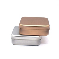 Boîte à bijoux carrée en fer blanc pour bagues, colliers, bracelets, boucles d'oreilles et aromathérapie - Impression de logo personnalisable
