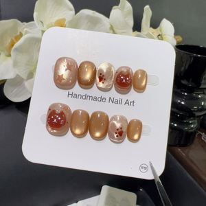 10 piezas de manicura francesa pintada a mano en 3D <span class=keywords><strong>para</strong></span> un cutis claro - Product Image 4
