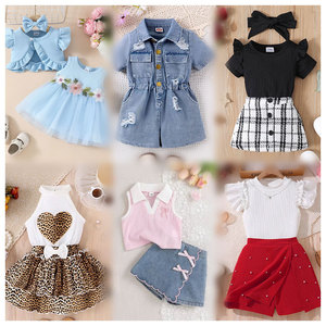 Lotes de Ropa Usada para Niños al por Mayor, Ropa de Verano para Bebés, Entrega Aleatoria de Vestidos para Niñas - Product Image 1