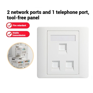 3 cổng Giao diện mạng Bảng điều khiển Mạng Máy Tính ổ cắm mặt tấm RJ45 <span class=keywords><strong>Jack</strong></span> <span class=keywords><strong>CAT5e</strong></span> CAT6 <span class=keywords><strong>Keystone</strong></span> <span class=keywords><strong>Jack</strong></span> tường Ổ cắm ổ cắm - Product Image 6