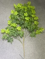 Feuilles d'érable artificielles en soie rouge de haute qualité pour la décoration de la maison