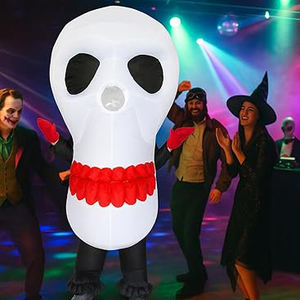 Disfraz de Calavera Divertido con Diseño Único, Inflable, Disfraz de Halloween para Uso Versátil - Product Image 1