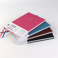 Carnet de notes à stratification mate au toucher doux avec impression de journal avec estampage par feuille