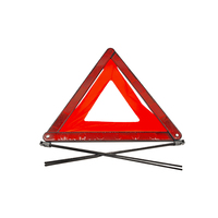 GUTO ZB Rote LED-Notfall-Warnleuchte für Autos, Straßenrand-Flares, Verkehrsschild, Frühwarnleuchte, Plastik-Dreieck