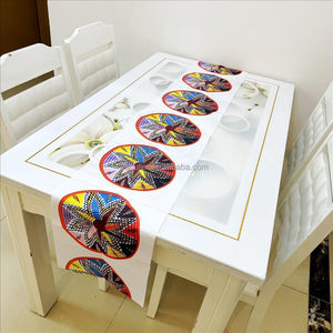 Assiette ronde personnalisée chemins de <span class=keywords><strong>table</strong></span> éthiopiens érythréens traditionnels pour la maison <span class=keywords><strong>mariage</strong></span> bohème cuisine <span class=keywords><strong>Table</strong></span> à manger décor - Product Image 6