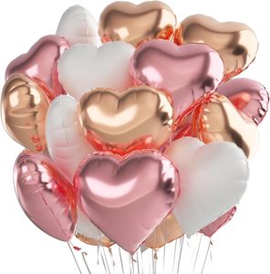 30inch Star Heart Fluorescent Color Wedding Party Birthday & Christmas Festival Foil <b>Balloons</b> <b>Decoration</b> - Product Image 1