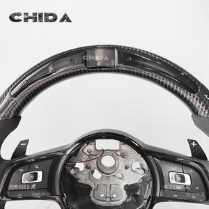 Volante clásico de cuero negro para Vol-ksw-ag-ens VW Scirocco Golf GTD Variant Jetta GLI <span class=keywords><strong>Polo</strong></span> - Product Image 3