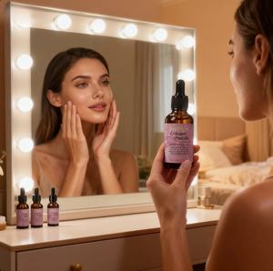 निजी लेबल ओएम/ओडम कार्बनिक चेहरे की त्वचा देखभाल रेटिनॉल विरोधी उम्र बढ़ने और विटामिन सी चेहरे की त्वचा देखभाल सीरम - Product Image 3