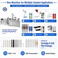 Machine automatique de remplissage et de bouchage de cartouches de mastic silicone pour adhésif PU et mastic MS