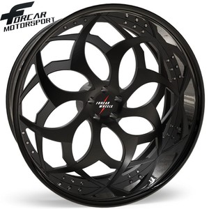 Jantes de voiture sport en aluminium forgé sur mesure, deux pièces, 18 à 24 pouces, à profil profond - Product Image 1