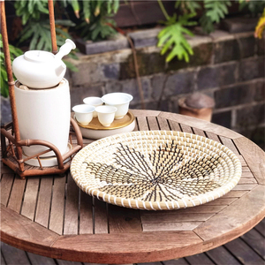 Décoration Murale En Paille Tissee Panier Plat Verser Murale Tresse Jonc De Mer Dinterieur Haut Gamme Objets La <span class=keywords><strong>Maison</strong></span> - Product Image 2