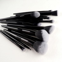 Ensemble professionnel de 49 pinceaux de maquillage synthétiques de haute qualité avec éponge à poudre pour le visage, les yeux et le correcteur
