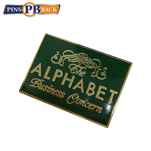 Hard enamel pins with glitter - 2" hard enamel lapel pins silver plated customized - Product Image 1