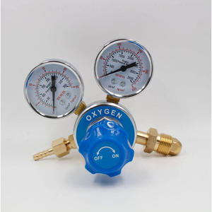 Régulateur de pression d'oxygène et d'acétylène G5/8, vanne de réduction de dioxyde de carbone ; Jauge d'oxygène et d'acétylène pratique - Product Image 2