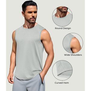 Camiseta Deportiva sin Mangas para Hombre, Secado Rápido, Paquete de 3, Protección Solar para Verano, Camisetas para Correr - Product Image 4
