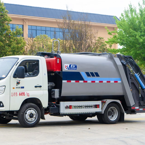 Camion à ordures électrique de 6 <span class=keywords><strong>m</strong></span>³ avec compacteur, véhicule de collecte des déchets, véhicule d'assainissement électrique pour les déchets municipaux - Product Image 1