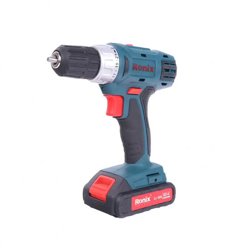 Ronix 8014 New Model Cordless Drill Driver Power Driver DC Li-ion Battery 3/8-Inch 14.4V Charging Screwdriver Power Tools