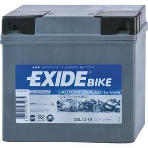 Batería de Gel para Bicicleta Exide 12V 19Ah Sellada de Fábrica, Batería Deportiva para Motocicleta - Product Image 1