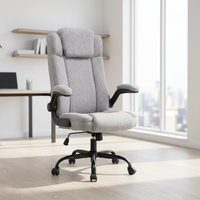 Fauteuil de bureau exécutif pivotant confortable avec accoudoirs, chaise de bureau ergonomique pour visiteurs et managers, fauteuil informatique pivotant