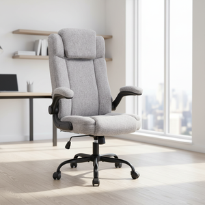 Sedia <span class=keywords><strong>da</strong></span> Ufficio Girevole <span class=keywords><strong>Ergonomica</strong></span> con Braccioli, <span class=keywords><strong>Poltrona</strong></span> Direzionale Morbida per Ospiti e Manager, Sedia <span class=keywords><strong>da</strong></span> <span class=keywords><strong>Scrivania</strong></span> Girevole per Computer - Product Image 1