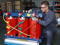 Transformateur sec triphasé à économie d'énergie, norme IEC, infrastructure de recharge pour véhicules électriques, Ganzhong SCB20/SCB22, 50Hz, 35kV, 480V, bobine UL