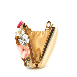 Wholesale Luxury Lady Diamond Flower Evening <strong>Bag</strong> Wristlets Wedding Party Bridal Clutch <strong>Purse</strong> <strong>Chain</strong> Shoulder Flower Evening <strong>Bags</strong> - Product Image 4