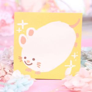 Papier autocollant personnalisé pour notes, autocollant mignon de forme carrée, bloc-notes de papeterie avec design personnalisé pour prendre des notes rapides - Product Image 1