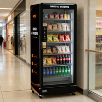 Distributeur automatique de boissons froides et de nourriture Qingo avec écran tactile SDK, gestion basée sur le cloud, accepte les paiements par pièces, QR et application