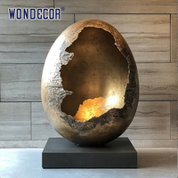 Outdoor Street Decor Riesige abstrakte Statue Messing Bronze Kunst Ei Skulptur