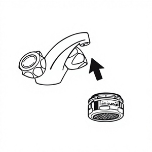 Aérateur de Robinet Moderne en Plastique Bossini RUB0009 Économiseur d'Eau pour Salle de Bain et Cuisine – Fabriqué en Italie - Product Image 1