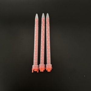 <span class=keywords><strong>Mfx</strong></span> 10-18 10:1 1:1 Trộn Ống Vòi Phun Keo Epoxy Nhựa Vòng Miệng Nhựa Dính Tĩnh Mixer Cho 200Ml & 400Ml Cartridge - Product Image 1