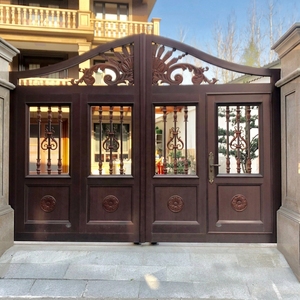 Portail de jardin motorisé en aluminium, ouverture coulissante moderne, gris <span class=keywords><strong>anthracite</strong></span>, sécurisé et personnalisé pour entrée résidentielle - Product Image 2