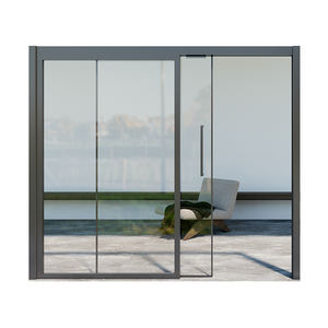 Puerta Corredera de Vidrio Templado con Marco de Aluminio Francés, Impermeable, con Sellado Superior e Insonorización, para Cocina, Precio al <span class=keywords><strong>por</strong></span> Mayor - Product Image 5