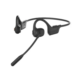 2024 Open-Ear Bone Conduction Earbuds With ENC Noise-Canceling Boom Mic Wireless For Online Meetings Teaching Driving