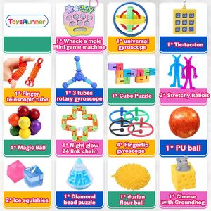Juego de Juguetes Fidget Bean Spinner 2023, Calendario de Adviento para Niños, Popit Sensorial, Huggi Wuggi Snake Cube Pack, Juguete Fidget - Product Image 3