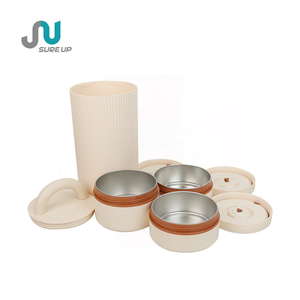 Contenitore per Alimenti in Acciaio Inox SUS304 a 3 Livelli 400ml+400ml+600ml con Manico, Design Anti-Caduta, Senza BPA - Product Image 2