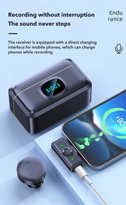 Q8 Có Thể Sạc Lại Mini 3-Trong-1 Loại C Không Dây Lavalier Microphone Cho Cuộc Phỏng Vấn Vlogging Ghi Âm Giọng Nói - Product Image 4